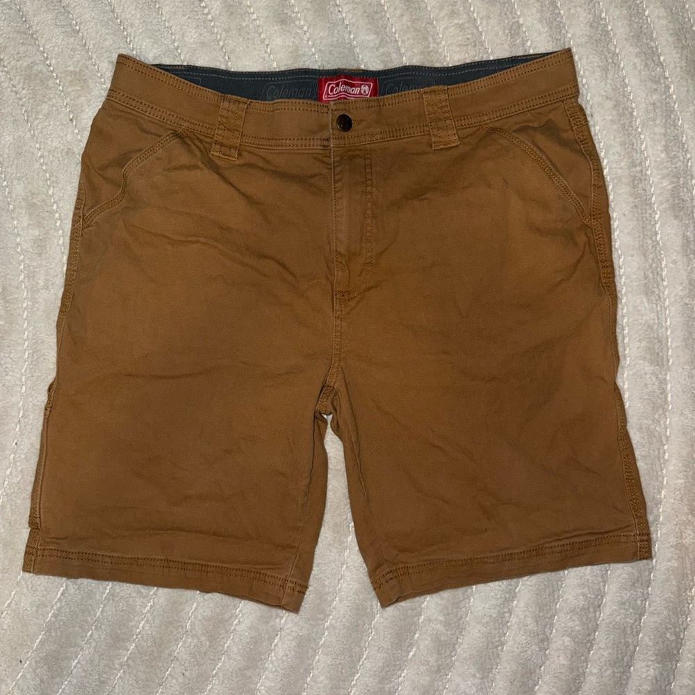 Coleman Tan Men's Flat Front Shorts
